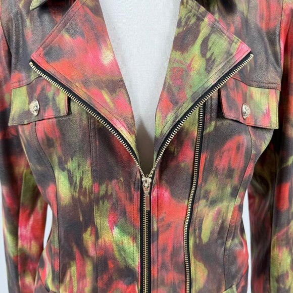 Insight New York Womens Vegan Leather Moto Jacket Size 8 - Picture 4 of 11